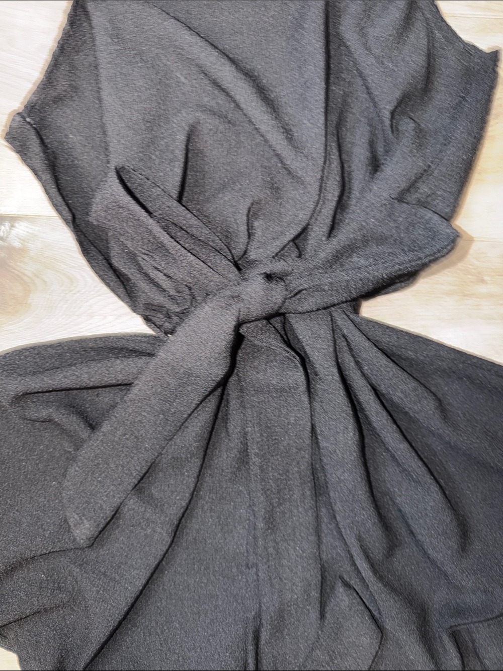 Classic Black One-Shoulder Romper - Picture 6 of 7